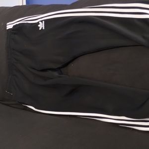 Men's Adidas sweat pants cuffed hem